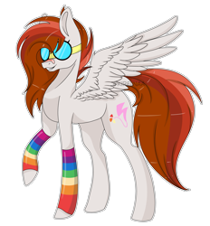 Size: 5783x6244 | Tagged: safe, artist:kireiinaa, oc, oc only, oc:dusky blitz, pegasus, pony, absurd resolution, female, goggles, leg warmers, mare, simple background, solo, transparent background