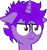 Size: 1897x2014 | Tagged: safe, artist:twilight_memes, oc, oc only, oc:jão, pony, unicorn, :i, brown eyes, floppy ears, horn, i mean i see, meme, purple hair, simple background, solo, transparent background, unicorn oc
