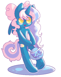 Size: 768x968 | Tagged: safe, artist:bl4ckl1ght-n1ghtm4r3, oc, oc only, oc:fleurbelle, alicorn, semi-anthro, alicorn oc, arm hooves, bow, chest fluff, female, hair bow, horn, mare, pixel art, shoulder fluff, simple background, solo, transparent background, wings, yellow eyes