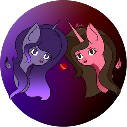 Size: 1600x1600 | Tagged: safe, artist:thecommandermiky, oc, pony, cute, heart, profile picture, purple