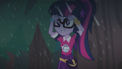 Size: 1920x1080 | Tagged: safe, screencap, sci-twi, twilight sparkle, equestria girls, g4, inclement leather, inclement leather: twilight sparkle, my little pony equestria girls: better together, solo