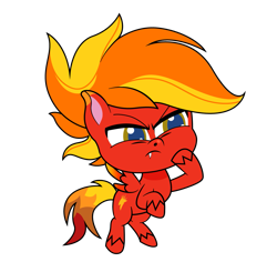 Size: 1143x1080 | Tagged: safe, artist:ragedox, oc, oc only, oc:ragedox, hybrid, kirin, pegasus, pony, g4.5, my little pony: pony life, the best of the worst, angry, fangs, flying, male, mane of fire, simple background, solo, thinking, transparent background, vector, wings