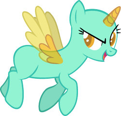 Size: 1029x989 | Tagged: safe, artist:pegasski, oc, oc only, alicorn, pony, g4, wonderbolts academy, alicorn oc, bald, base, eyelashes, female, flying, horn, mare, open mouth, simple background, smiling, solo, transparent background, transparent horn, transparent wings, two toned wings, wings
