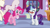 Size: 1920x1080 | Tagged: safe, screencap, pinkie pie, rarity, earth pony, pony, unicorn, canterlot boutique, g4, female, glasses, magic, mare, telekinesis