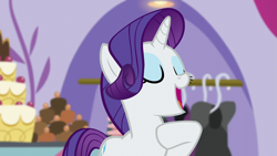 Size: 1920x1080 | Tagged: safe, screencap, rarity, pony, unicorn, canterlot boutique, g4, female, mare, solo