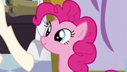 Size: 1920x1080 | Tagged: safe, screencap, pinkie pie, earth pony, pony, canterlot boutique, g4, female, mare, smiling, solo