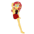 Size: 768x768 | Tagged: safe, artist:thatradhedgehog, sunset shimmer, equestria girls, g4, barefoot, feet, simple background, solo, standing splits, transparent background, vertical split