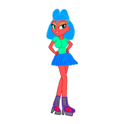 Size: 1280x1280 | Tagged: safe, artist:mario101, oc, oc only, oc:valuable rare, equestria girls, g4, 1000 hours in ms paint, female, simple background, solo, transparent background