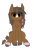 Size: 1958x2918 | Tagged: safe, artist:antique1899, oc, oc only, oc:strawberry cocoa (the coco clan), monster pony, pony, unicorn, 2021 community collab, derpibooru community collaboration, accessory, blaze (coat marking), chest fluff, coat markings, colored hooves, digital art, ear fluff, facial markings, female, food, looking at you, mare, segmented tail, simple background, sitting, smiling, solo, strawberry, tail, transparent background, unshorn fetlocks