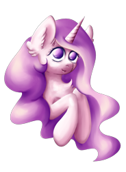 Size: 2189x2967 | Tagged: safe, artist:coco-drillo, princess celestia, alicorn, pony, g4, bust, chest fluff, ear fluff, female, filly, high res, pink-mane celestia, raised hooves, simple background, solo, transparent background, younger