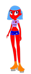 Size: 1288x3072 | Tagged: safe, artist:mario101, oc, oc only, oc:cooky phan, equestria girls, g4, 1000 hours in ms paint, remade, remastered, simple background, solo, transparent background