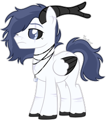 Size: 2632x3012 | Tagged: safe, artist:kurosawakuro, oc, oc only, pegasus, pony, antlers, base used, high res, male, simple background, solo, stallion, transparent background, two toned wings, wings