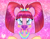 Size: 3514x2713 | Tagged: safe, artist:bunxl, pacific glow, earth pony, pony, g4, bunxl is trying to murder us, cute, ethereal mane, female, glowbetes, glowstick, high res, looking at you, mare, pacifier, pigtails, solo, sparkly mane, starry eyes, starry mane, weapons-grade cute, wingding eyes
