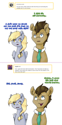 Size: 960x1922 | Tagged: safe, artist:fairyrave, derpy hooves, doctor whooves, time turner, earth pony, pony, lovestruck derpy, g4
