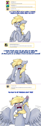 Size: 960x2884 | Tagged: safe, artist:fairyrave, derpy hooves, pony, lovestruck derpy, g4, blushing, derp, solo