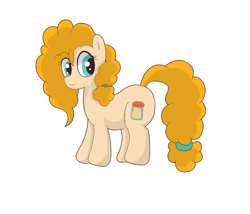 Size: 1400x1200 | Tagged: safe, artist:amateur-draw, pear butter, earth pony, pony, g4, female, mare, simple background, solo, standing, white background