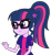 Size: 1920x2075 | Tagged: safe, artist:lhenao, sci-twi, twilight sparkle, equestria girls, equestria girls specials, g4, my little pony equestria girls: spring breakdown, geode of telekinesis, magical geodes, simple background, solo, transparent background