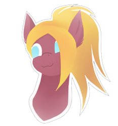 Size: 540x580 | Tagged: safe, artist:krymak, oc, oc only, pony, female, mare, simple background, smiling, solo, transparent background