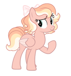 Size: 1280x1376 | Tagged: safe, artist:roses-are-gold, oc, oc only, pegasus, pony, bow, female, hair bow, mare, simple background, solo, transparent background, two toned wings, wings