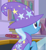 Size: 749x821 | Tagged: safe, screencap, trixie, pony, unicorn, g4, my little pony: friendship is magic, the ending of the end, cape, clothes, cropped, hat, raised hoof, solo, trixie's cape, trixie's hat