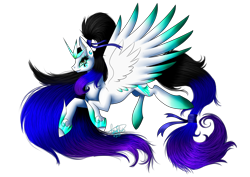 Size: 5846x4133 | Tagged: safe, artist:minelvi, oc, oc only, oc:cyan crystal, alicorn, pony, alicorn oc, horn, signature, simple background, solo, transparent background, wings