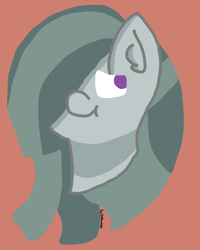Size: 4000x5000 | Tagged: safe, artist:switcharoo, marble pie, earth pony, pony, g4, bust, cute, female, looking away, marblebetes, mare, red background, simple background, watermark
