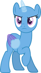 Size: 975x1713 | Tagged: safe, artist:pegasski, oc, oc only, alicorn, pony, g4, student counsel, alicorn oc, bald, base, eyelashes, female, frown, horn, mare, raised hoof, simple background, smiling, solo, transparent background, transparent horn, transparent wings, two toned wings, wings