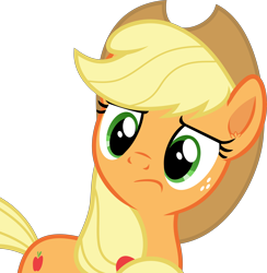 Size: 6000x6151 | Tagged: safe, artist:frownfactory, applejack, earth pony, pony, g4, leap of faith, applejack's hat, cowboy hat, female, freckles, hat, mare, simple background, solo, transparent background, vector