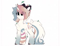 Size: 1618x1235 | Tagged: safe, artist:php146, oc, oc only, oc:rai, pony, unicorn, bandage, chest fluff, male, simple background, solo, white background