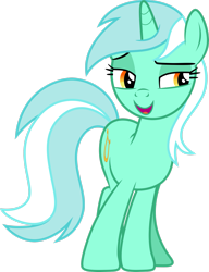 Size: 2147x2793 | Tagged: safe, artist:decprincess, lyra heartstrings, pony, unicorn, g4, female, high res, mare, simple background, solo, transparent background, vector