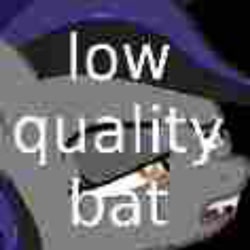 Size: 512x512 | Tagged: safe, anonymous artist, edit, oc, oc only, oc:echo, bat pony, pony, bat pony oc, female, low quality bait, mare, needs more jpeg, solo