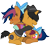 Size: 2444x2221 | Tagged: safe, artist:lightning stripe, derpibooru exclusive, oc, oc:kaokraft, oc:solar comet, pegasus, pony, unicorn, g4, black mane, black tail, bow, clothes, commission, cute, disguise, disguised changedling, duo, eyelashes, eyes closed, fedora, grin, hair over one eye, happy, hat, high res, hoodie, horn, hug, male, messy mane, orange coat, pegasus oc, short tail, show accurate, simple background, sitting, smiling, sock, stallion, tail bow, transparent background, trap, two toned mane, two toned tail, two toned wings, vector, wholesome, wings