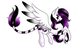 Size: 1600x1200 | Tagged: safe, artist:minelvi, oc, oc only, pegasus, pony, female, leonine tail, mare, pegasus oc, simple background, solo, transparent background, wings