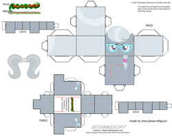 Size: 2979x2354 | Tagged: safe, part of a set, silver spoon, earth pony, pony, g4, craft, cubeecraft, female, filly, high res, papercraft, printable, solo