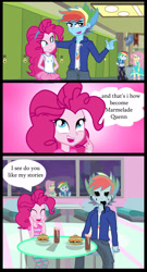 Size: 1698x3138 | Tagged: safe, artist:urhangrzerg, fluttershy, pinkie pie, rainbow dash, equestria girls, g4, comic, equestria guys, female, male, rainbow blitz, rule 63