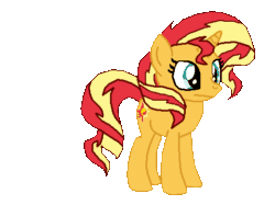 Size: 480x378 | Tagged: safe, artist:theinflater19, edit, sunset shimmer, pony, unicorn, feeling pinkie keen, g4, animated, behaving like pinkie pie, inflation, simple background, solo, transparent background