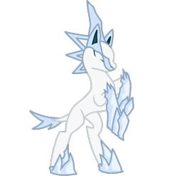 Size: 866x894 | Tagged: safe, artist:zeteri, pony, unicorn, bipedal, glastrier, male, pokemon sword and shield, pokémon, simple background, transparent background, vector