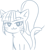 Size: 2601x2864 | Tagged: safe, artist:nairdags, sonata dusk, cat, equestria girls, g4, :3, catified, female, high res, monochrome, simple background, solo, sonyata dusk, species swap, white background