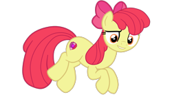 Size: 1920x1080 | Tagged: safe, artist:gmaplay, apple bloom, earth pony, pony, g4, apple bloom's bow, bow, hair bow, older, older apple bloom, simple background, solo, transparent background