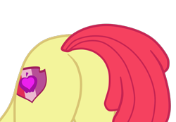 Size: 1081x747 | Tagged: safe, artist:gmaplay, part of a set, apple bloom, earth pony, pony, g4, growing up is hard to do, ass up, bloom butt, butt, butt only, cutie mark, face down ass up, older, older apple bloom, plot, simple background, solo, the cmc's cutie marks, transparent background