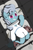 Size: 3600x5400 | Tagged: safe, artist:template93, screw loose, earth pony, pony, g4, absurd resolution, bow, chest fluff, clothes, crazy eyes, dress, female, hospital, knife, mare, messy mane, plushie, smiling, solo, stuffing, teddy bear