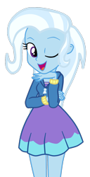Size: 866x1696 | Tagged: safe, artist:gmaplay, trixie, equestria girls, equestria girls series, forgotten friendship, g4, background removed, cute, diatrixes, looking at you, one eye closed, simple background, solo, transparent background, vector, wink, winking at you