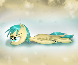 Size: 2679x2239 | Tagged: safe, artist:vunlinur, oc, oc only, oc:holiday dreams, pegasus, pony, bored, female, high res, solo