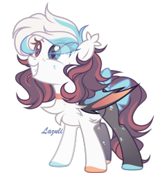 Size: 1360x1475 | Tagged: safe, artist:mint-light, oc, oc only, bat pony, pony, bat pony oc, bat wings, bow, chest fluff, colored hooves, commission, ear fluff, grin, heterochromia, signature, simple background, smiling, solo, tail bow, transparent background, wings, ych result