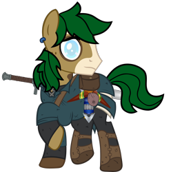Size: 4900x4931 | Tagged: safe, artist:tales-fables, oc, oc only, oc:swift shade, earth pony, pony, absurd resolution, clothes, male, simple background, solo, stallion, transparent background