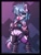 Size: 1280x1677 | Tagged: dead source, safe, artist:ciderpunk, oc, oc only, pony, abstract background, belly button, bipedal, boots, bubblegum, clothes, ear piercing, fishnet stockings, food, gum, hair over one eye, hoof boots, looking at you, piercing, shoes, solo, standing