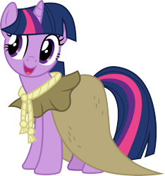 Size: 3000x3207 | Tagged: safe, artist:cloudy glow, clover the clever, twilight sparkle, pony, unicorn, g4, hearth's warming eve (episode), high res, open mouth, simple background, solo, talking, transparent background, unicorn twilight, vector