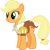 Size: 3018x3000 | Tagged: safe, artist:cloudy glow, applejack, smart cookie, earth pony, pony, g4, hearth's warming eve (episode), my little pony: friendship is magic, high res, simple background, solo, transparent background, vector