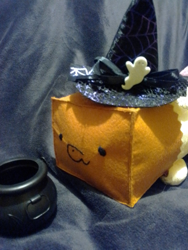 Size: 1536x2048 | Tagged: safe, artist:paperbagpony, oc, oc:paper bag, cauldron, hat, irl, photo, witch hat