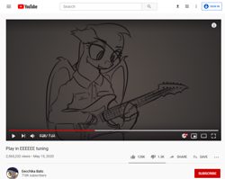 Size: 826x656 | Tagged: safe, artist:toanderic, bat pony, pony, clothes, eeee, guitar, meme, musical instrument, parody, playing, playing instrument, shirt, solo, youtube, youtube screencap, youtuber